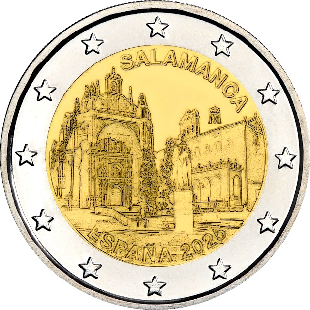 2 Euro Commemorativi 2025 Spagna Salamanca Unc 2 Euro Commemorativi 2025 Spagna Salamanca Unc