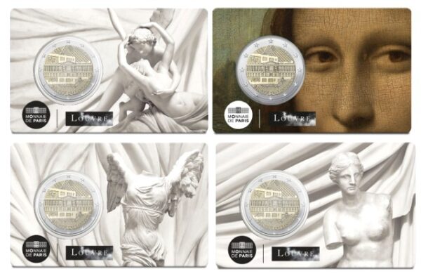 4 Coincard Francia 2025 Museo del Louvre Fdc