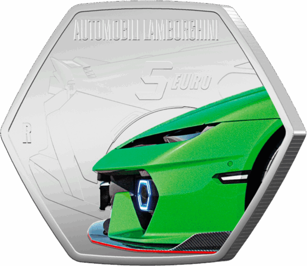 5 Euro Lamborghini Verde 2025