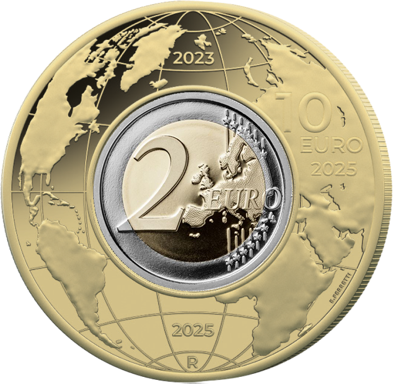 10 Euro Amerigo Vespucci 2025 Italia Moneta 10 Euro Amerigo Vespucci 2025 Italia Moneta