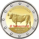 2 Euro Commemorativi Malta 2025 Mucca Unc