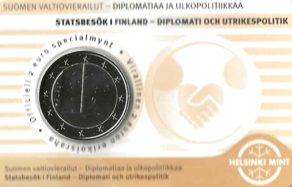 Coincard Finlandia 2025 2 Euro Commemorativi Diplomazia