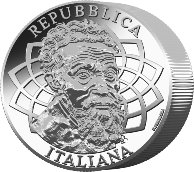 25 Euro Michelangelo 2025 Italia Argento 1 Kg 200 Pezzi 25 Euro Michelangelo 2025 Italia Argento 1 Kg 200 Pezzi
