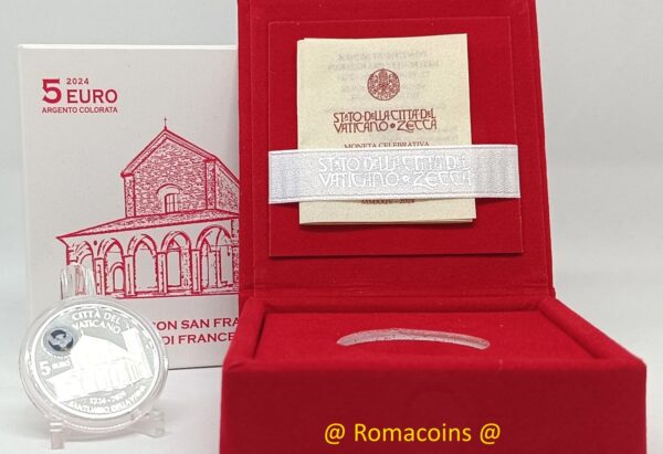 5 Euro Vaticano 2024 In Cammino con San Francesco