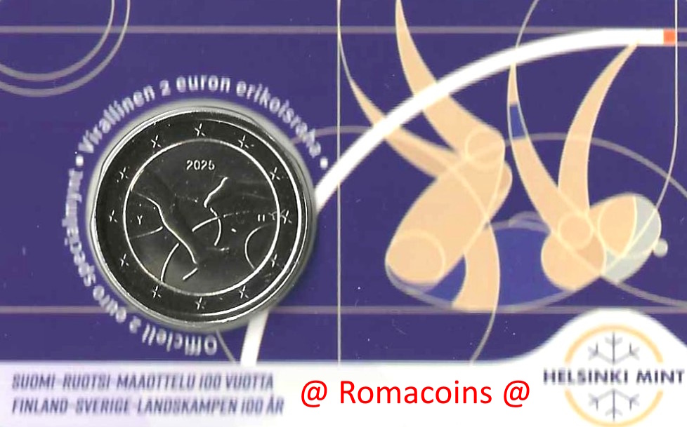 Atletica finlandese Coincard Finlandia 2025 2 Euro Atletica Lingua Finlandese