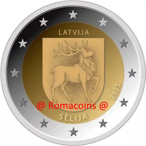 2 Euro Commemorativi Lettonia 2025 Selija Unc Romacoins