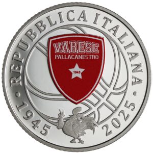 5 Euro Pallacanestro Varese 2025 Italia Argento Proof