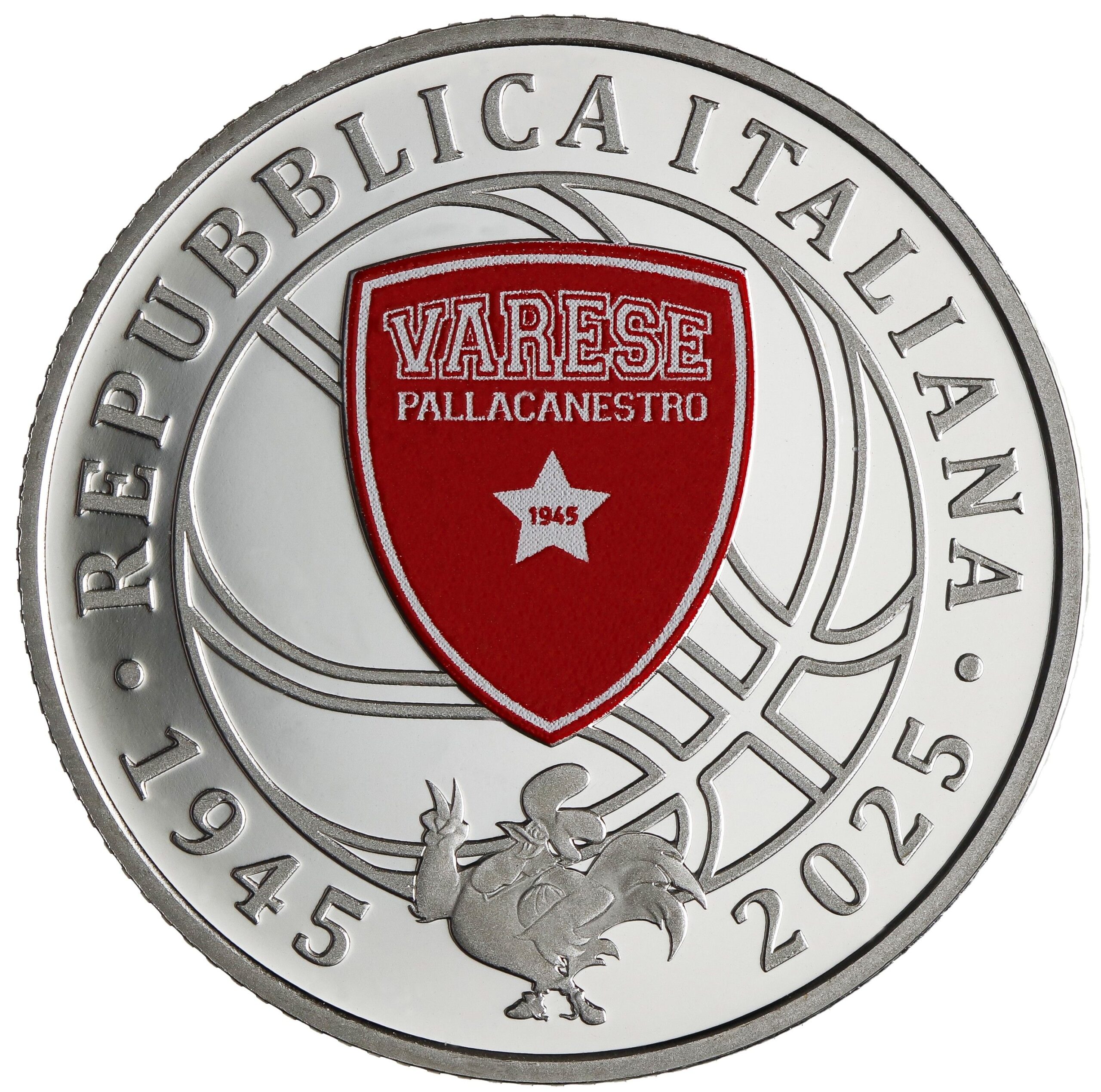 5 Euro Pallacanestro Varese 2025 Italia Argento Proof