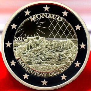 2 Euro Commemorativi Monaco 2025 Baux
