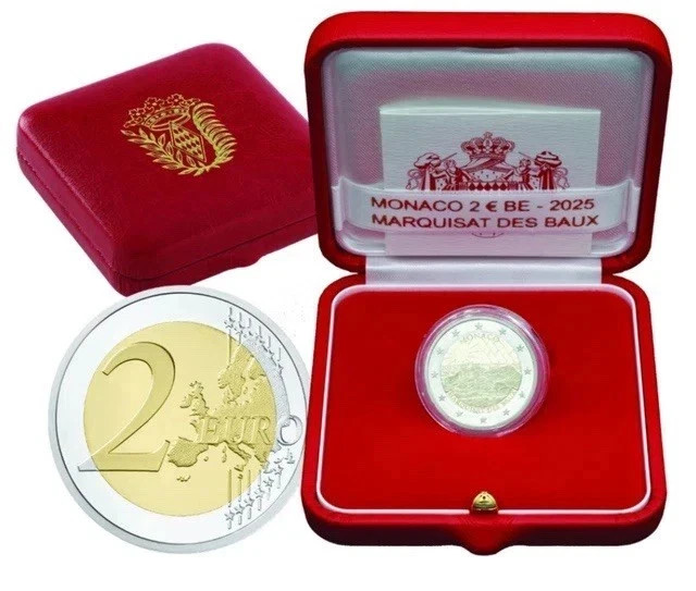 2 Euro Commemorativi Monaco 2025 Marchesato di Baux