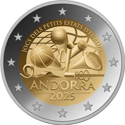 Coincard Andorra 2025 2 Euro Commemorativi (2) Coincard Andorra 2025 2 Euro Commemorativi