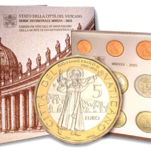 Divisionale Vaticano 2025 Serie 5 Euro Bimetallico Fdc