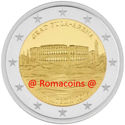 2 Euro Commemorativi Croazia 2025 Arena di Pola