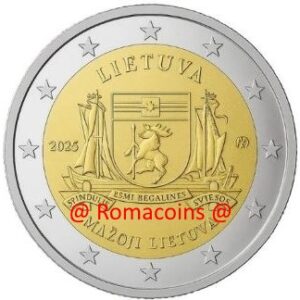 2 Euro Commemorativi Lituania 2025 Lituania Minore