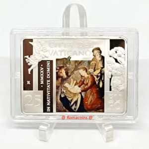 25 Euro Vaticano 2025 Natale Argento Proof Rarissima