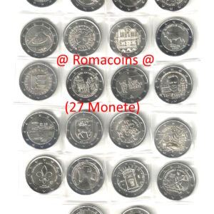 Collezione Completa 2 Euro Commemorativi 2025 27 Monete