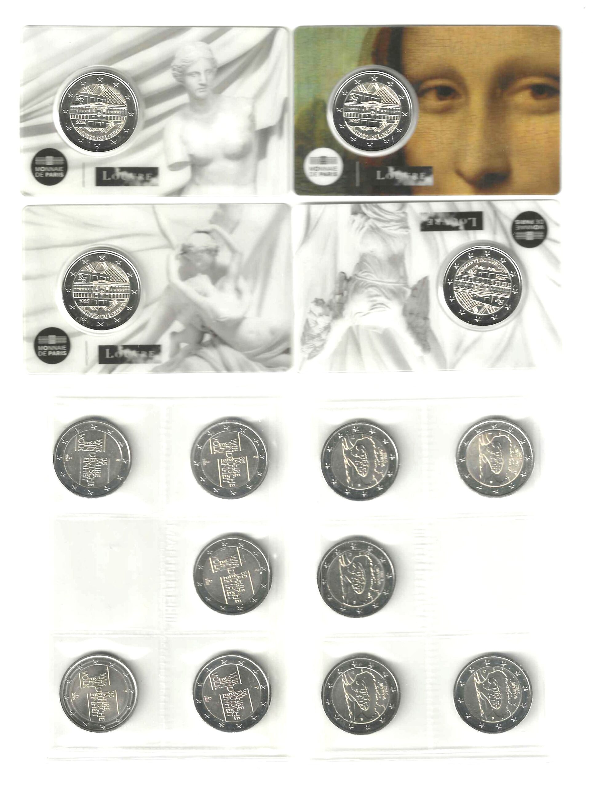Complete Set 2 Euro Commemorative Coins 2025 42 Coins Complete Set 2 Euro Commemorative Coins 2025 42 Coins