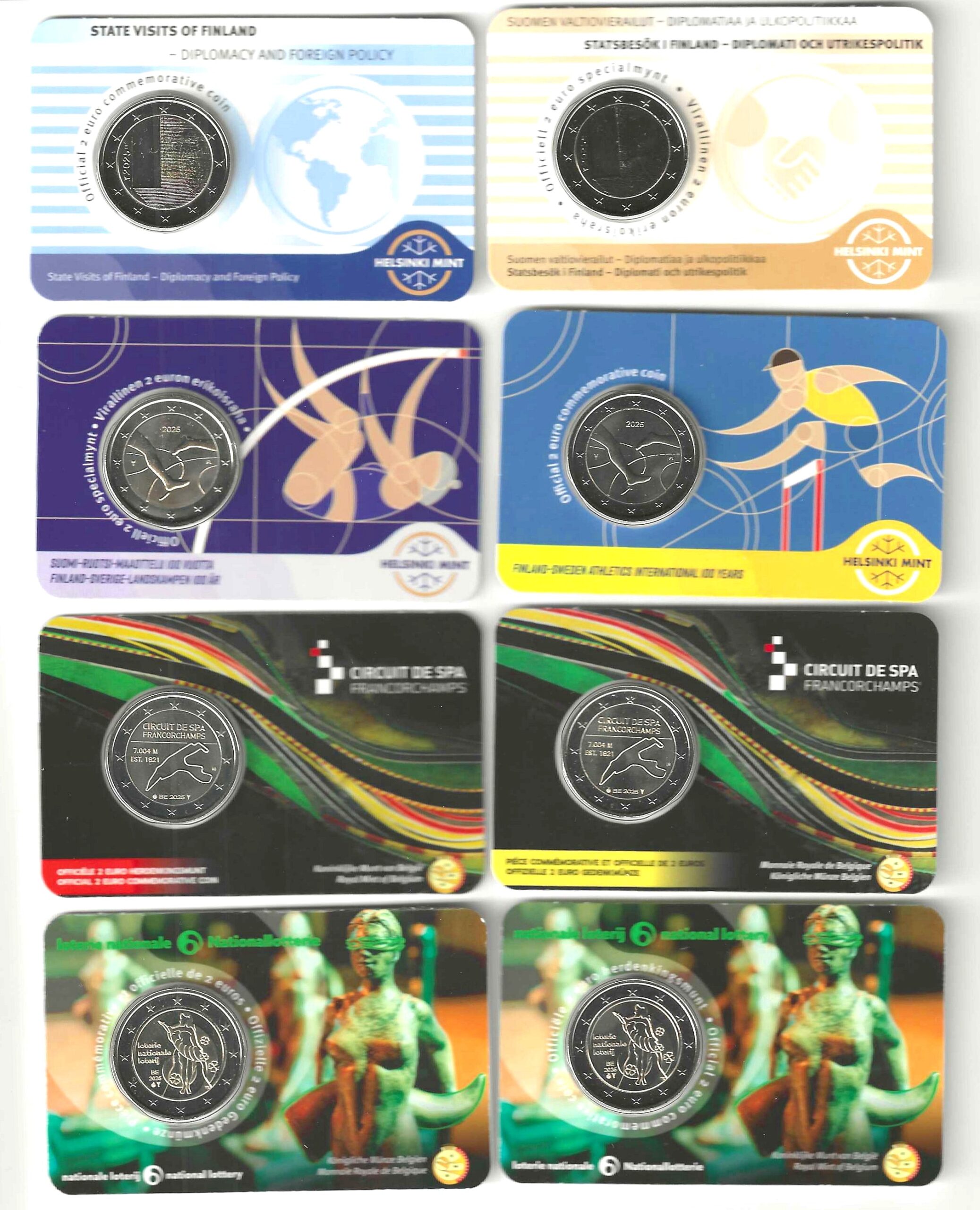 Serie Completa 2 Euros Conmemorativos 2025 42 Monedas Serie Completa 2 Euros Conmemorativos 2025 42 Monedas