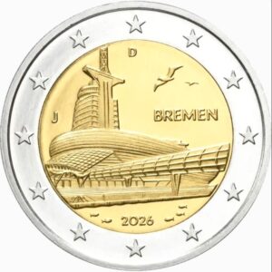 2 Euro Commemorativi 2026 Germania Bremen