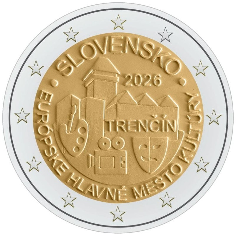 2 Euros Commémorative Slovaquie 2026 Trencin Unc