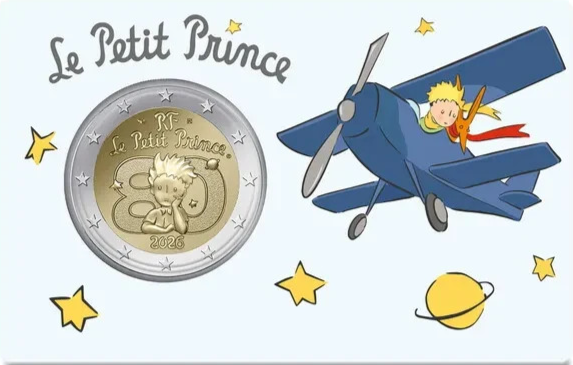 2 Euro Il Piccolo Principe Francia 2026 in Coincard Casuale