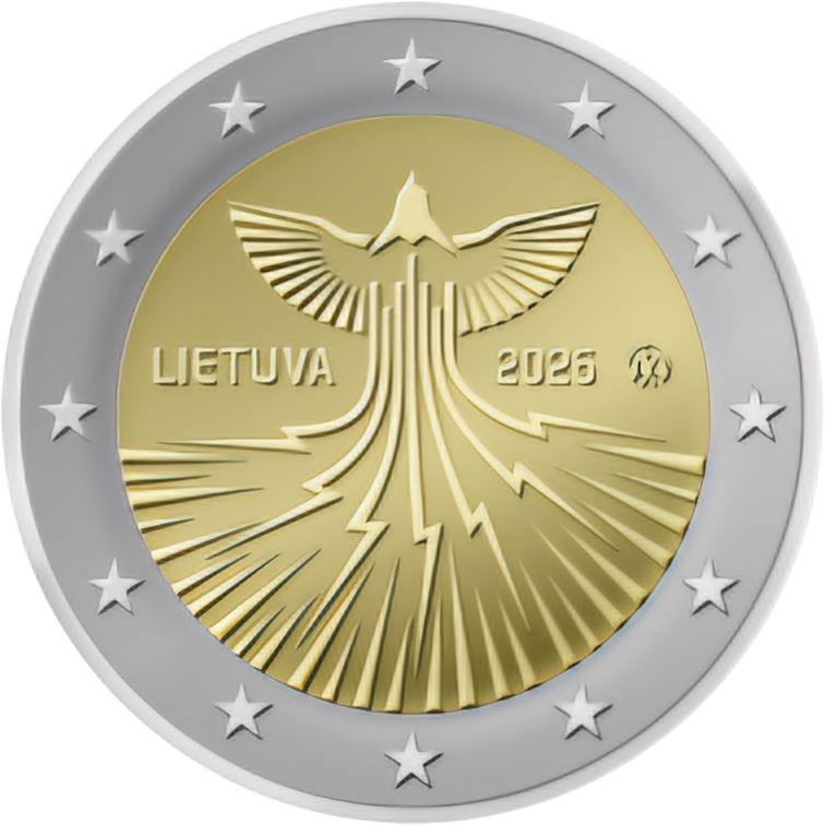 2 Euro Lituania 2026 Indipendenza Energetica Unc 2 Euro Lituania 2026 Indipendenza Energetica Unc