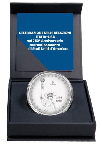 3 Euro Relations Italy Usa 2026 Silver Reverse Proof