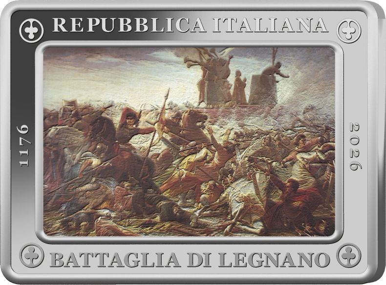 5 Euro Battaglia Legnano 2026 Italia Argento Fdc Battle of Legnano