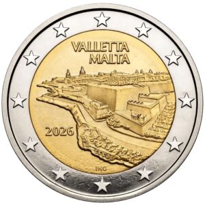 2 Euro Commemorative Coin Malta 2026 Valletta