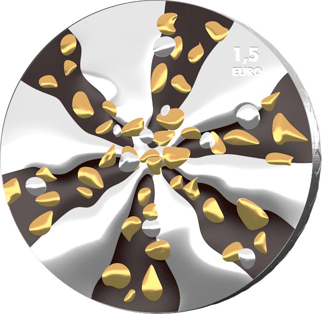 Cornetto Algida Moneta 1,5 Euro 2026 Italia Argento Proof 1 OZ