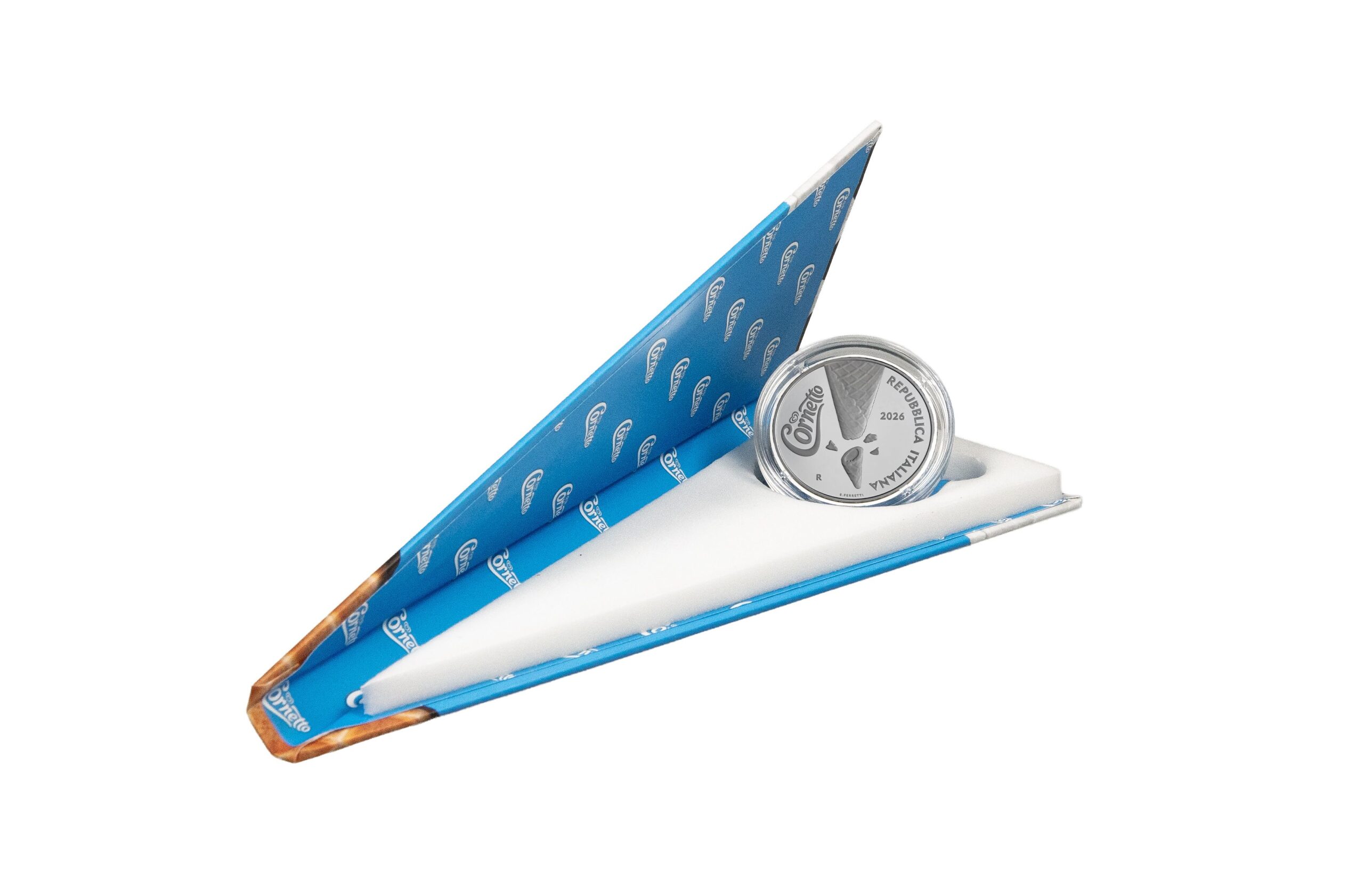 Cornetto Algida Münze 1,5 Euro 2026 Italien Silber 1 OZ