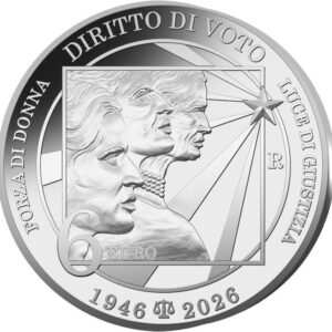 Primo Voto Donne 6 Euro Italia 2026 Argento 1 OZ
