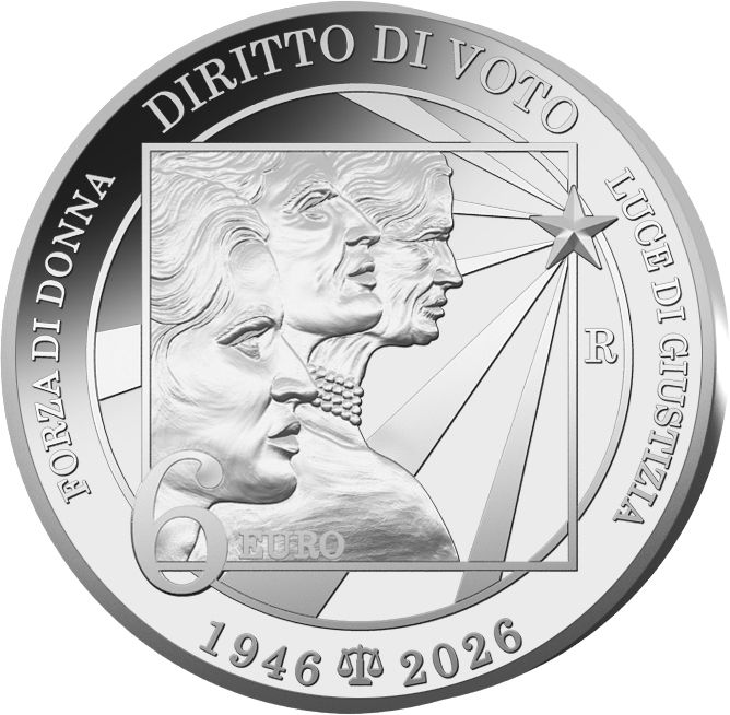 Primo Voto Donne 6 Euro Italia 2026 Argento 1 OZ
