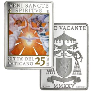 25 Euro Sede Vacante Vaticano 2025 Argento Proof