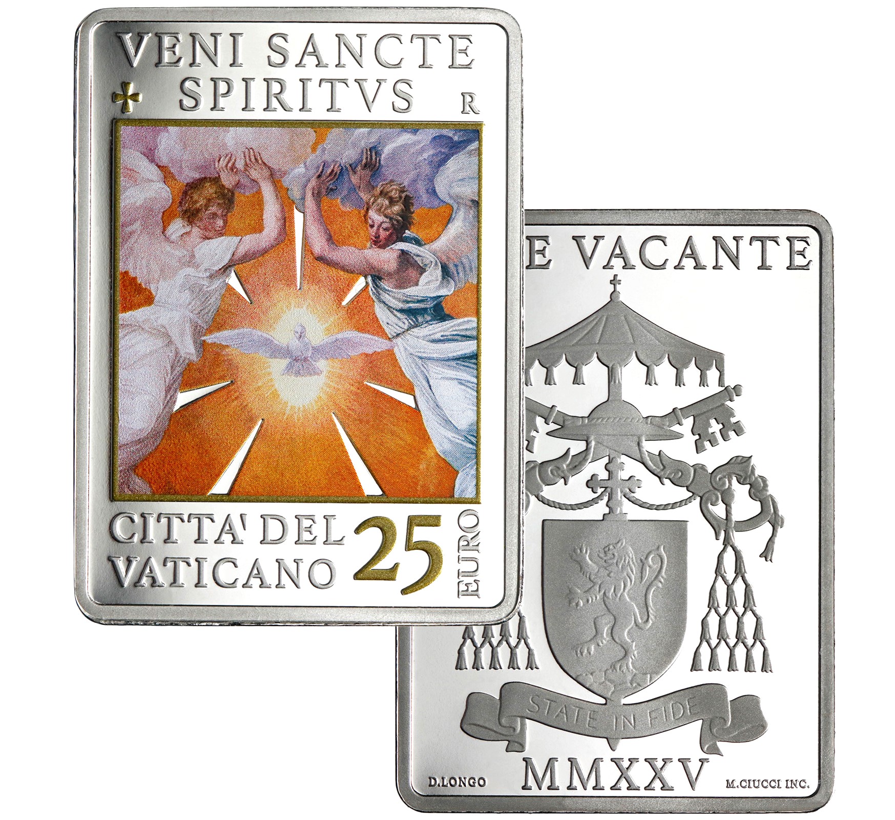25 Euro Sede Vacante Vaticano 2025 Argento Proof 25 Euro Sede Vacante Vaticano 2025 Argento Proof