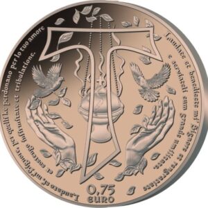 Trittico Rame San Francesco D'Assisi 2026 Monete 0,75 Euro