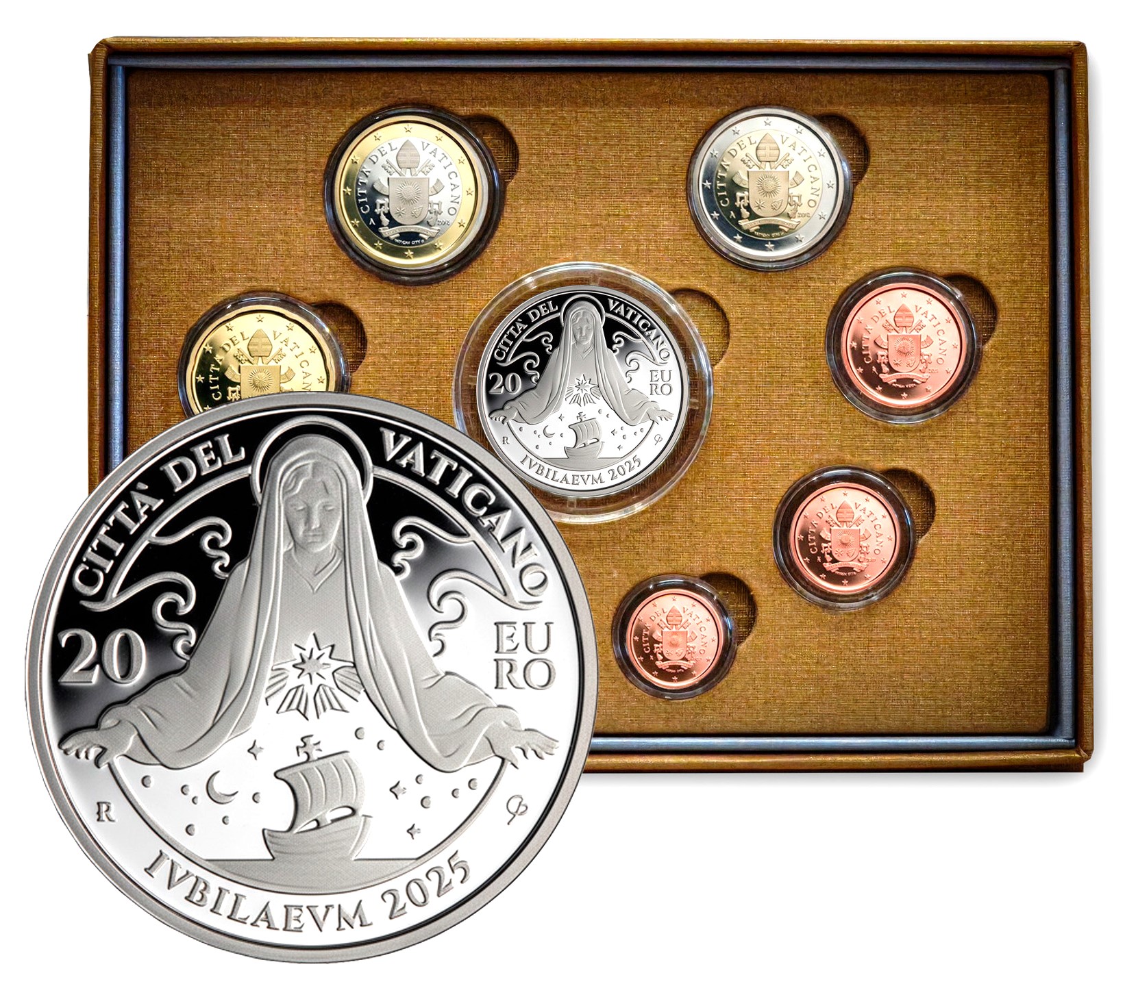 Vaticano Proof 2025 Serie Fondo Specchio 20 Euro Argento