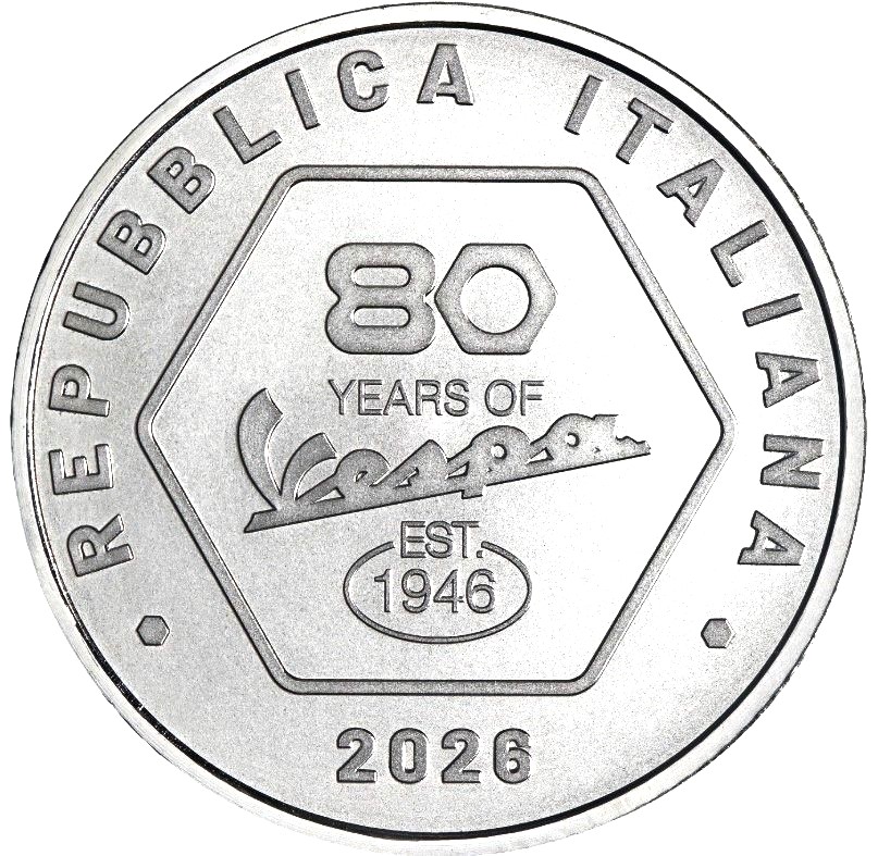 5 Euro Vespa 2026 80 Jahre