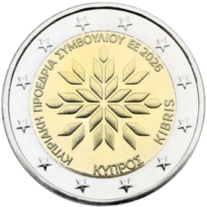 2 Euro Commemorative Coin 2026 Cyprus Presidency