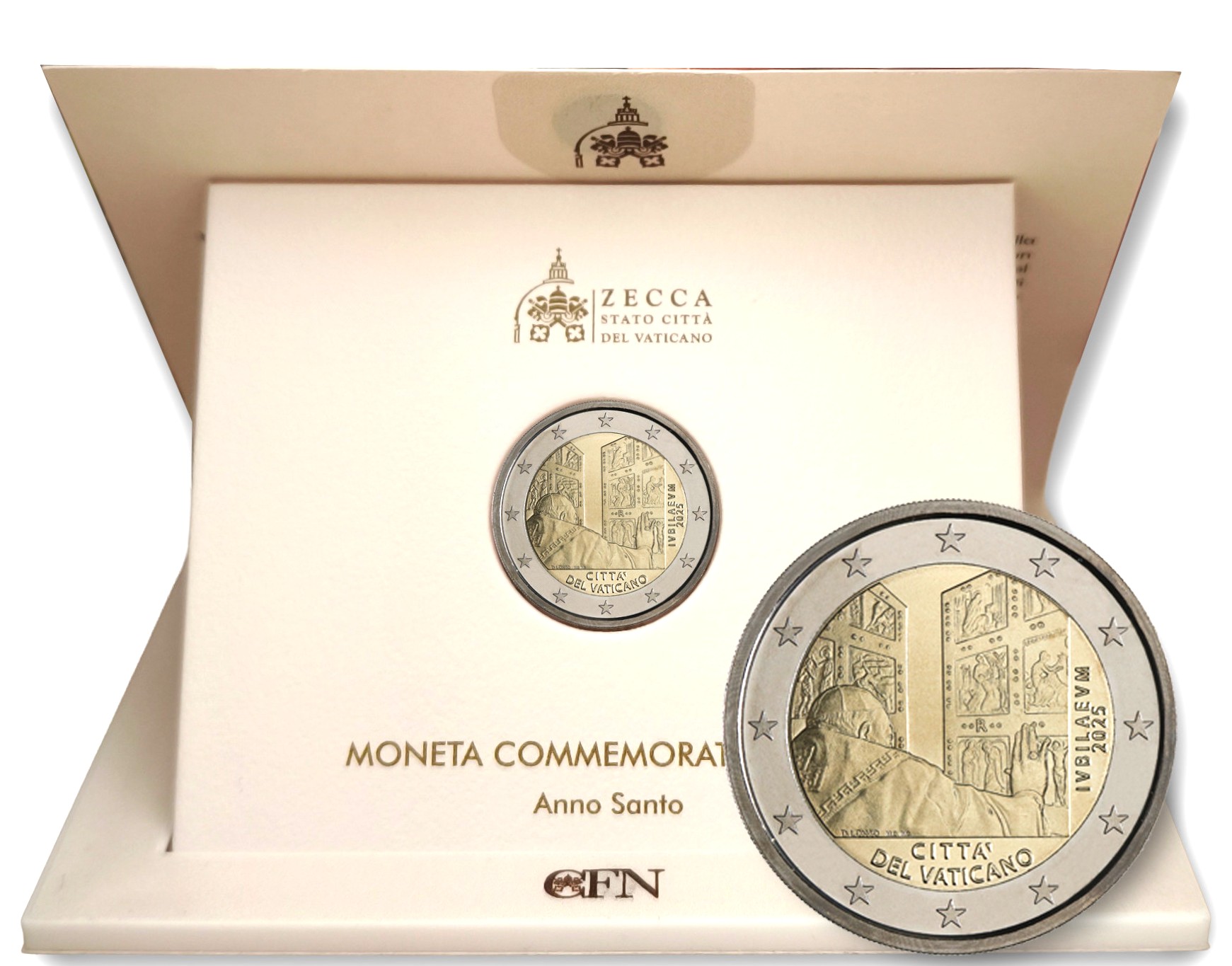 2 Euro Commemorative Coin Jubilee Vatican 2025 Bu 2 Euro Commemorative Coin Jubilee Vatican 2025 Bu