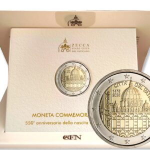 2 Euro Commemorative Coin Michelangelo Vatican 2025 Bu