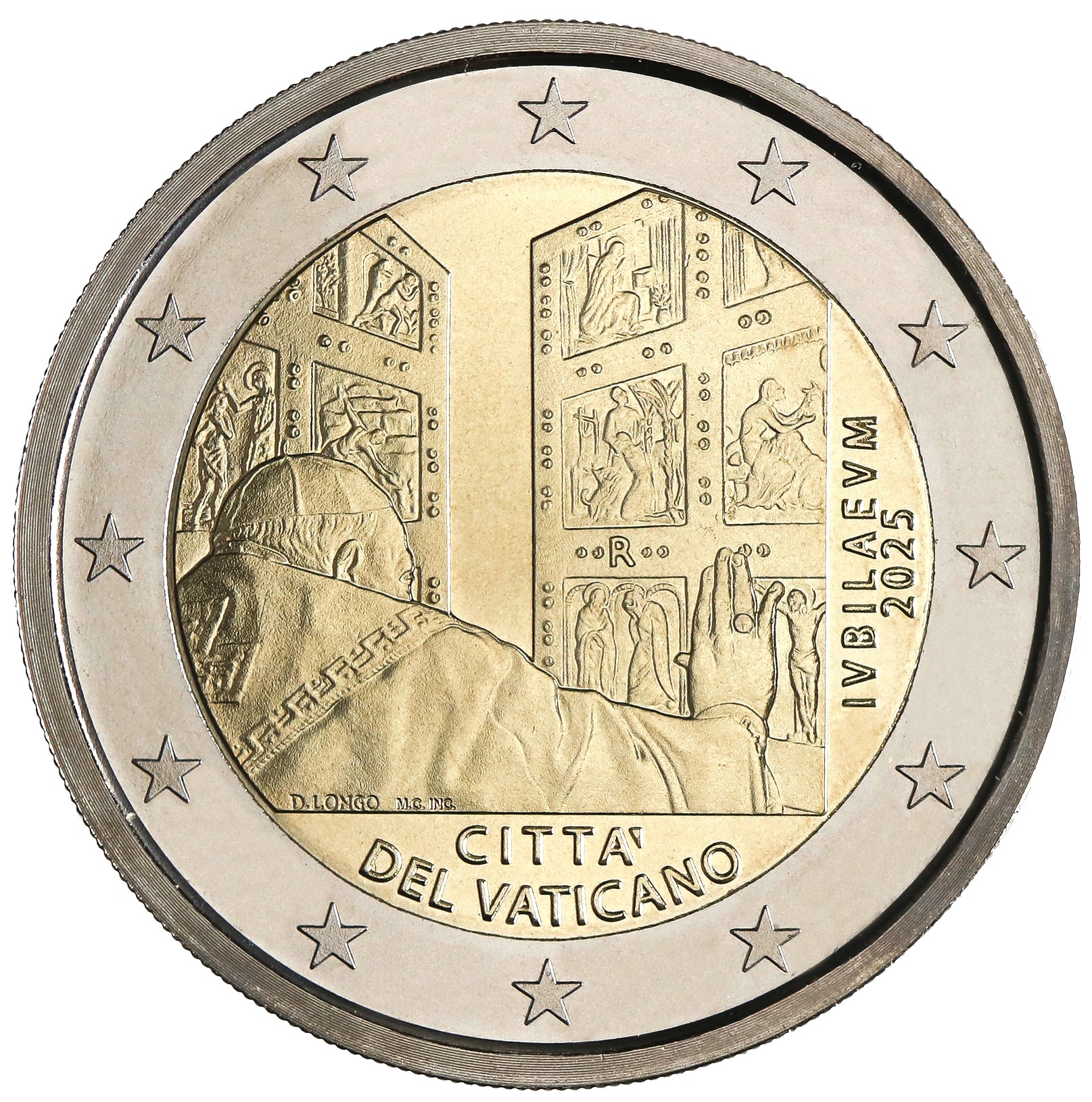 2 Euro Gedenkmünze Vatikan Jubiläum 2025 St. 2 Euro Gedenkmünze Vatikan Jubiläum 2025 St.