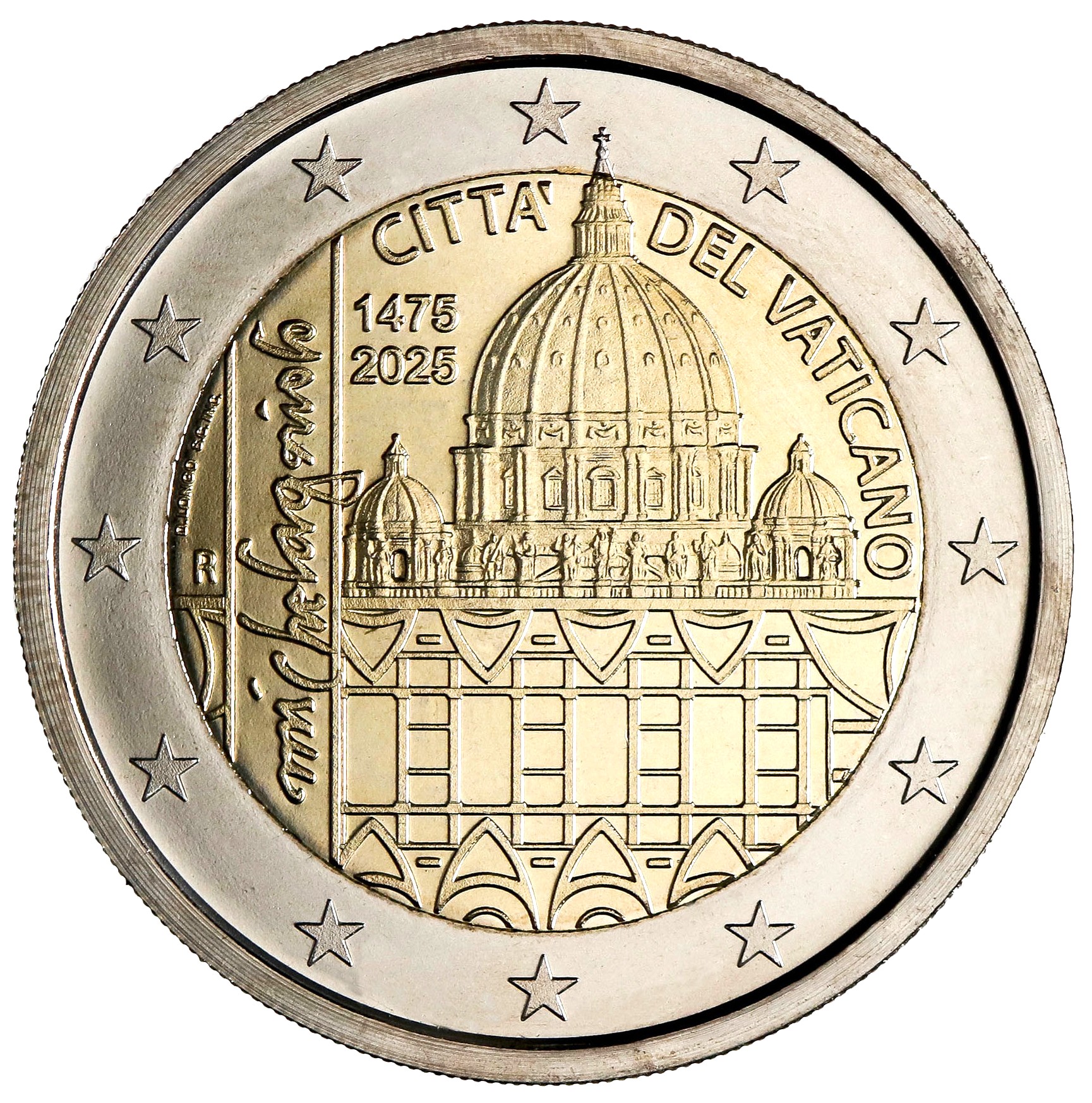 2 Euro Gedenkmünze Vatikan Michelangelo 2025 St. 2 Euro Gedenkmünze Vatikan Michelangelo 2025 St.