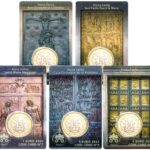 5 Coincard Vaticano 2025 Porte Sante di Roma con 1 Euro Fdc