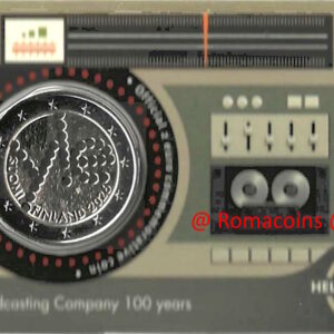 Coincard Finlandia 2026 Yle Broadcasting 2 Euro Lingua Inglese