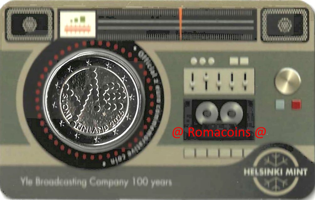 Coincard Finlandia 2026 Yle Broadcasting 2 Euro Lingua Inglese