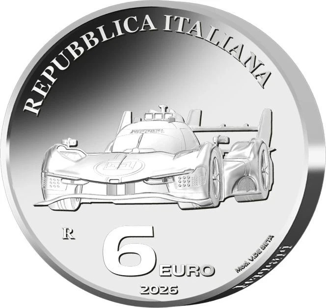 Triptych Ferrari 2026 Italy 6 Euro Silver 3 OZ Very Rare