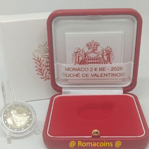 2 Euro Commemorative Coin Monaco 2026 Duchy of Valentinois