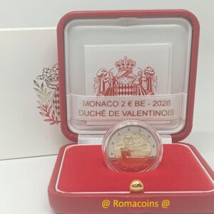 2 Euro Commemorativi Monaco 2026 Ducato di Valentinois
