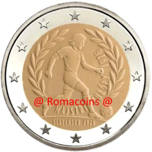 2 Euro Commemorativi Slovacchia 2026 Calcio Europei 1976 Unc